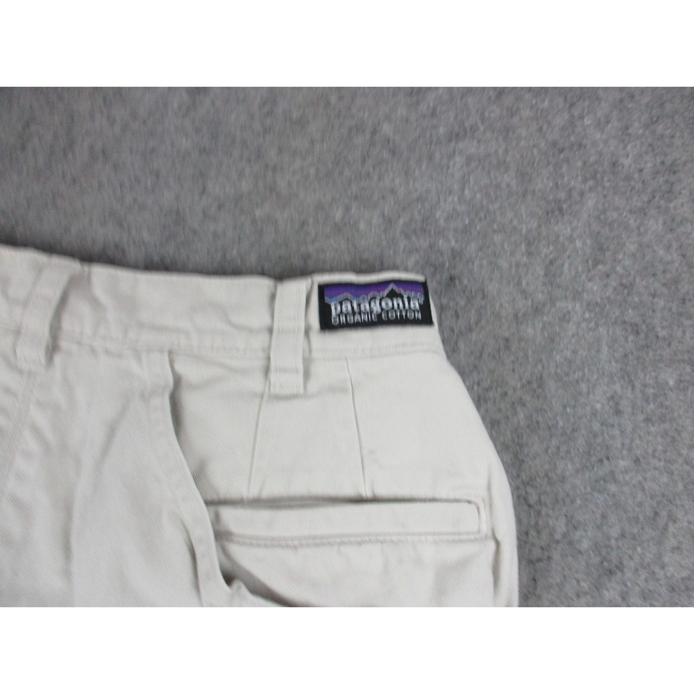 Patagonia Shorts Mens 30 Biege Stand Up Canvas Outdoors Hiking Pockets Organic - Picture 6 of 10